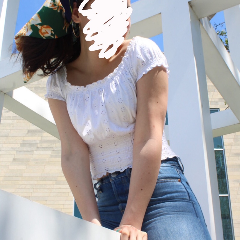 eyelet babydoll lolita top